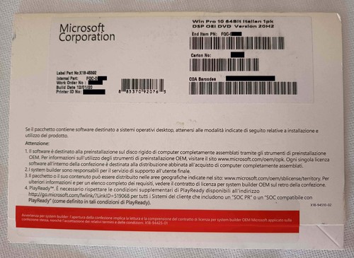 Microsoft windows pro ita - windows,