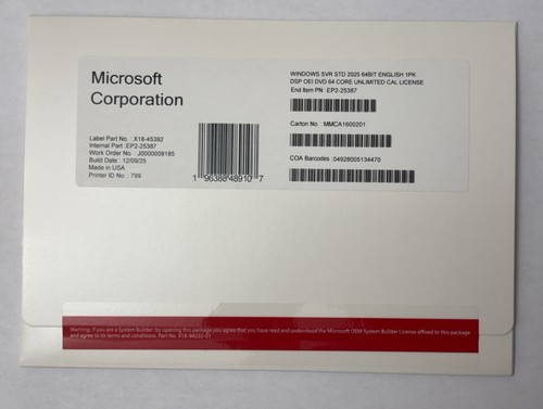 Windows server 2025 standard - windows,